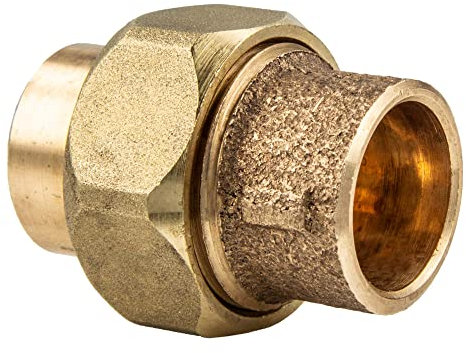 Rotguss-Lötfitting Verschraubung flachdichtend 12 mm - Typ 4330, DVGW