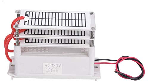Kuuleyn Purificador de Aire, generador de ozono Integrado, Placa de cerámica para el hogar, Limpieza, purificador de olores, generador de ozono 18g(220 V)
