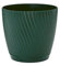 Mika Manique d'intérieur en plastique Vert mousse 15 cm avec soucoupe
