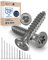Edelstahlschrauben Torx Holzschrauben 4x35 Edelstahl V2A rostfrei Spanplattenschrauben für Holz Teilgewinde 4mm stark 35mm lang 10 Stück Schrauben Holz A2