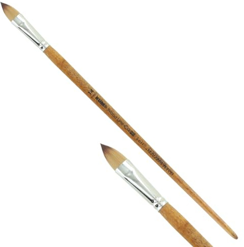 KUM - Acryl- und Ölpinsel Wood Line Katzenzunge Größe 14