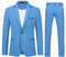 Allthemen Abito da Uomo 2 Pezzi Completo da Uomo Slim Fit Abito da Sposa con Un Bottone Elegante Blu XL