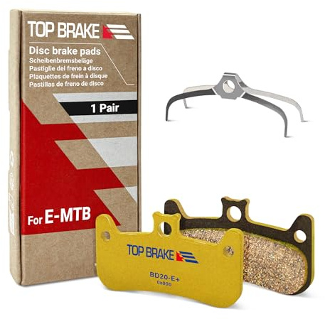 Top Brake BD20 Pastiglie Freno per Bici a Disco per Formula Cura 4 (Premium E+ (mescola E-Bike) -Oro)