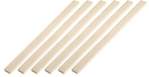 F Fityle 6X 40cm Guides de Rouleau à Pâtisserie en Bois, Entretoises de Rouleau à Pâtisserie Barres de Pâte à Rouler Outils de Cuisine Bandes de Pâte à Mesurer