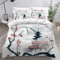 Housse de Couette 220x240 Adulte Fleurs De Cerisier Parure de Lit 2 Personnes Adulte Adolescents 3 Pièces avec Fermeture Éclai et 2 Taie d'oreiller 3D Style Japonais Microfibre Ensemble de Literie