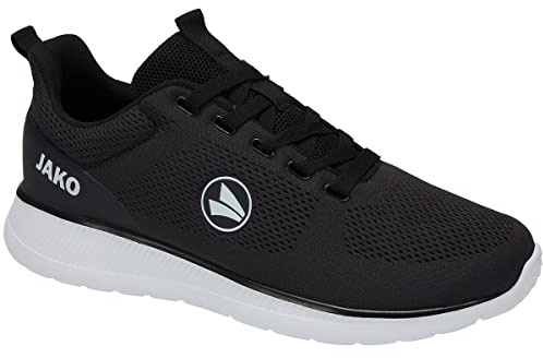 JAKO Unisex Team Mesh Trainers Sneaker, Jet Black, 9.5 UK