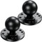 BRCOVAN 2 pezzi, base per montaggio a sfera da 1,5 '' con piastra rotonda in lega di alluminio AMPS, compatibile con supporti RAM Dimensioni C 1,5 pollici sfera doppia presa braccio