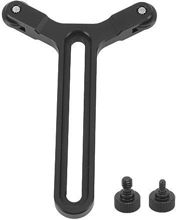 Long Lens Support Bracket, 22‑71.5mm Height Adjustable Double Wheels Y Bracket for Ronin S/SC Lens Support System
