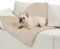 Lesure wasserdichte Hundedecke Grosse Hunde - 100x80cm Outdoor Hundedecke waschbar, Hundedecke Sofaschutz aus Sherpa Fleece, Katzendecke flauschig und weich, Cremefarben
