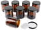 SXUUXB 8 Pièces Crème Pot En Verre, Récipients Ronds En Verre Avec Couvercle 240ml Marron Pour Pommades Les Récipients Cosmétiques Vides le Stockage Crème Visage Lotions Huiles Essentielles (7x9cm)