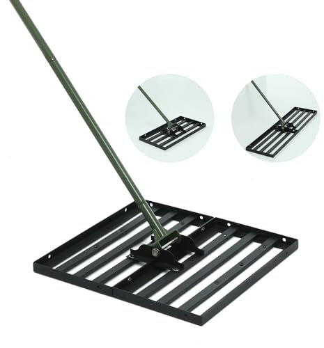 PLBBJH Rastrello per livellamento del prato 2024, forma variabile (quadrato, 50,8 x 50,8 cm, rettangolo extra-lungo/regolare, 101,6 x 25,4 cm, 50,8 x 25,4 cm), adatto a diverse esigenze di