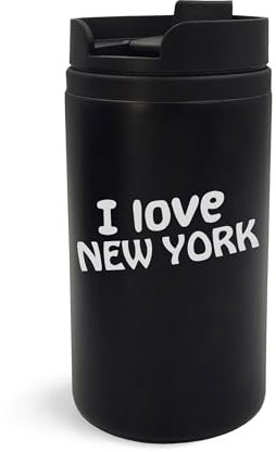 I Love New York City Travel USA Gobelet de Voyage Isolé Gravé Artistique