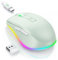 PEIOUS Souris sans fil – Souris sans fil LED avec déplacement intégré pour ordinateur portable avec mouvement aléatoire indétectable pour garder les ordinateurs éveillés – Vert clair