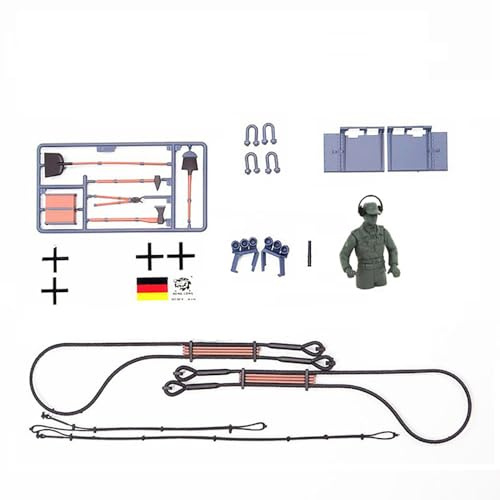 DIY Zubehör Set/Dekoration Plastikteile Tasche für Henglong 3818 1/16 RC Panzer German Tiger I