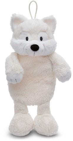 NICI Kuscheltier Wärmflasche Polarfuchs Vanja 350ml 34cm weiß - Kuscheliges Wärmetier ab 10 Monaten: Plüschtier Bettflasche für Erwachsene und Kinder, Wärmebeutel - 61310