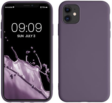 kwmobile Case Compatible with Apple iPhone 11 Case - Slim Protective TPU Silicone Phone Cover - Pale Iris
