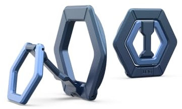 URBAN ARMOR GEAR Magnetring / Halterung / Ständer für magnetische Hüllen (360 Grad drehbar, Aufstellung im Hoch- und Querformat, Starke Magneten) Mallard/Hellblau