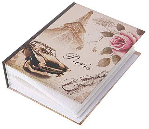 KASFDBMO Vintage-Fotoalbum, 100 Taschen, Einsteckseite, 15,2 cm, Fotos, Bilder, interstitielle Fotos, Bücherregal für Familientreffen, Aufbewahrung von Fotos, Fotoalbum, Fotoalben, 10 x 15 cm