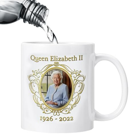 Queen Elisabetta Becher - Ceramik Queen Jubilee Cup 2022, Coppa della regina Elisabetta II | Elisabetta II Regalo della tazza Giubileo, souvenir di merci, taglio decorativo, Giubileo Platinum