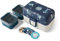 monbento - Lunch Box Enfant Tresor bleu Wolf - Boite Gouter 3 Compartiments pour Enfant - Idéal pour Repas et Goûter Ecole/Pique-nique - Compatible Micro-ondes - Sans BPA - Personnalisable - Loup