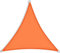 Voile d'ombrage - 8 x 8 m - 185 g/m² - Anti-UV - En polyester - Avec kits de corde - Pour jardin, plage, piscine, terrasse, balcon - Orange vif - Protection extérieure