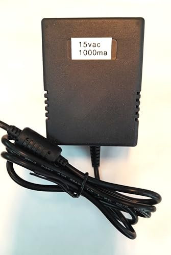 Netzadapter AC/AC 220 V auf 15 V, 1000 mA, Anschluss 5,5 x 2,1 mm.