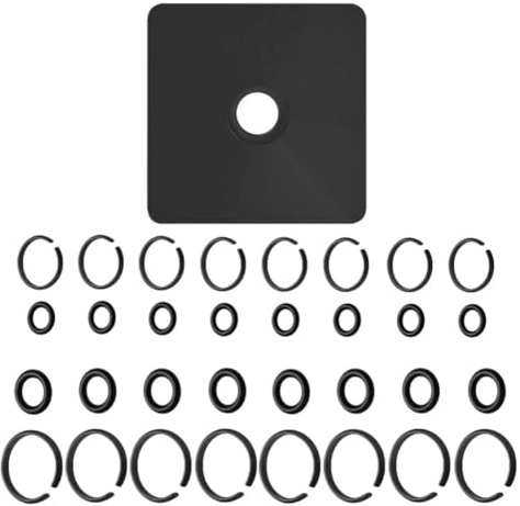 Jooehyer (8+8Set) 1/2inch and 3/8inch Impact Retaining Ring Clip with O-Ring,Retainer Impact Lock Ring Anvil Install Tool