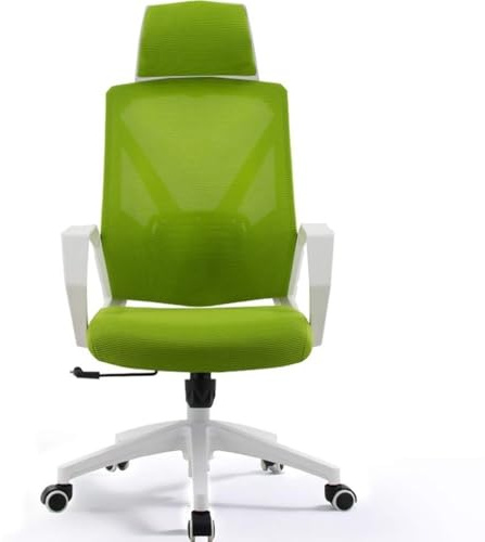 Sedia Da Scrivania Girevole Con Schienale Alto, Sedia Da Gaming Professionale Traspirante, Piedini In Nylon(Green chair)