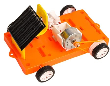Alasum Kit para Hacer Modelos de Coches Solares Energía Solar, Fácil de Operar, Materiales de Metal y Plástico para Proyectos Científicos y Experimentos Educativos