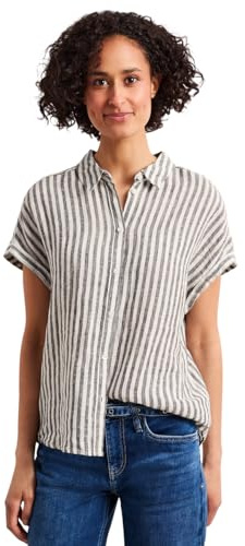 Street One Damen Dropped Shoulder Bluse aus Leinen