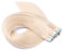 Tape In - On Hair Extensions - # 60 - WEISSBLOND - 60cm - 20 Tressen je 4cm Breit / 2,5g - 100% Remy Echthaar Haarverlängerung/Extention mit Klebeband Tressen by NOVON Hair Extentions
