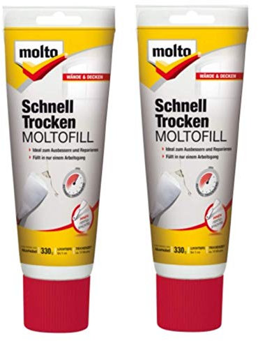 Molto Moltofill Schnell Trocken innen Fertigspachtel weiß 2 x 330 Gramm