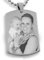 Colgante con Imagen - Colgante Personalizado con Foto, rectangulo Retrato, Texto para Regalo, Original