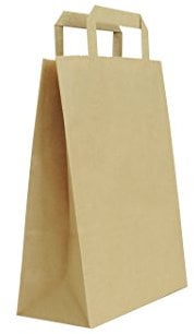 Carte Dozio 7-BCAG-25PZ - Shopper in Kraft color Avana, maniglia piatta, f.to cm 32+17x45, cf 25 pz