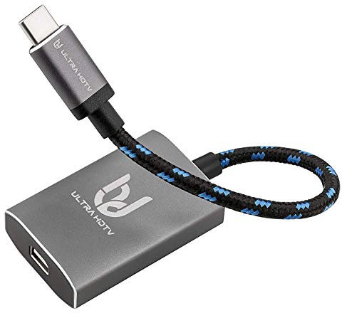 Ultra HDTV USB-C sur Adaptateur Mini Displayport, Transmission 4K avec 60Hz, Gris