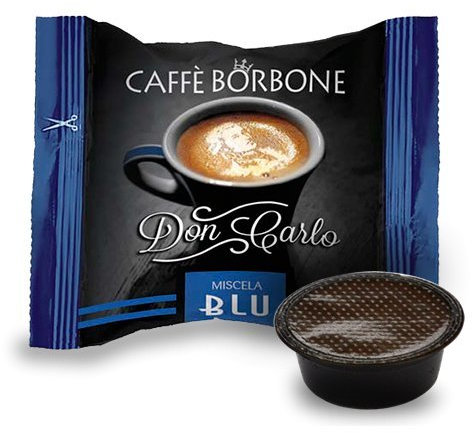 Borbone Don Carlo Lot de 700 capsules à café en mélange bleu – Compatibilité Lavazza A Modo Mio