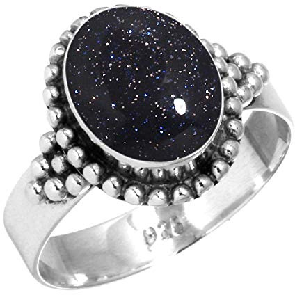Jeweloporium Türkis, Bernstein, Amethyst, Lapis, ovaler handgefertigter Ring aus echtem 925er Sterlingsilber, Boho-Schmuck aus natürlichem Edelstein für Frauen