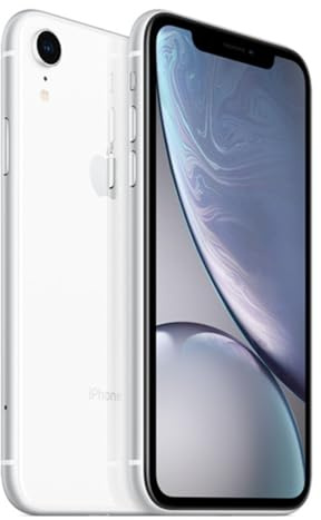 Apple iPhone XR, 64GB, White - Fully Unlocked (Renewed)
