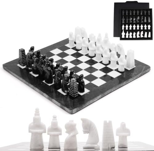 Radicaln Marmor-Schachspiel für Erwachsene (Black & White)
