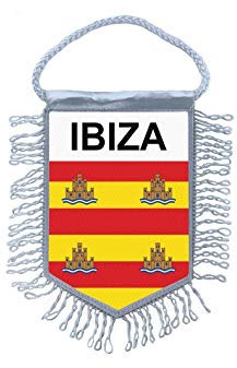 Akachafactory Wimpel mini Flagge Fahne flaggen miniflagge Spanien Ibiza