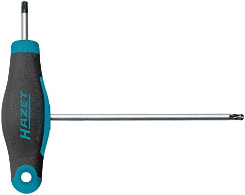 HAZET Winkelschraubendreher (kurze und lange Klinge für flexiblen Einsatz, Torx-Profil, Größe: T15) 829KKT-T15