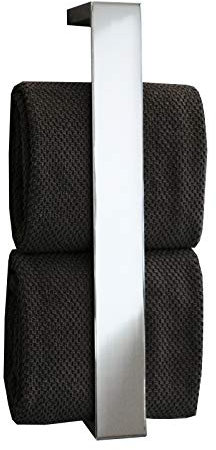 BERNSTEIN - Porte-serviettes vertical mural Chrome Porte Serviette suspendu 43x7cm Salle de bain Design - HH40