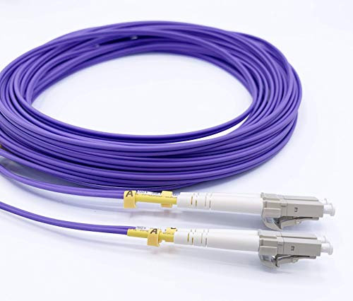 Elfcam Fibra óptica Cable LC/UPC a LC/UPC OM4 Multimodo Duplex 50/125um LSZH (2M)