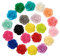 FASHEWELRY 200 ciondoli cabochon in resina a forma di rosa, 18-20 x 9 mm, colori misti, con retro piatto, per la creazione di gioielli fai da te