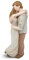 CAMSOON Romantic Hug Couple Happy Wedding Anniversary Sculpted Hand-Painted Figurine Gifts For Her Him, In Loving Moments Statue Gift for Engagement Valentine's Day Birthday