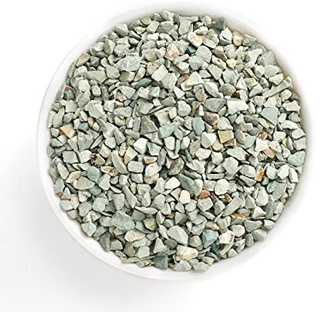Boniosz 1,1 kg suckulenter och kaktus grön zeolit, inredning och tillsatser stenar, naturlig dekorativ grus för bonsai, älvodling, gör-det-själv-projekt, vasfyllning, terrarium