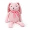 FLUFFYFUN 100% Bio Baby Kuscheltier, Rosa Hase Plüschtier 18 cm, Stofftier für Neugeborene