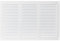 300x200mm Metalica Rejilla de Ventilación con Mosquitera - Blanco