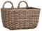 IB Laursen Ratten Wandkorb mit 2 Henkeln Korb Henkelkorb Weidenkorb Aufbewahrungskorb L21x15x13cm