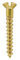 3.5x25 (6x1) brass raised slotted head screw (Pack of 20, 50, 100) (50)